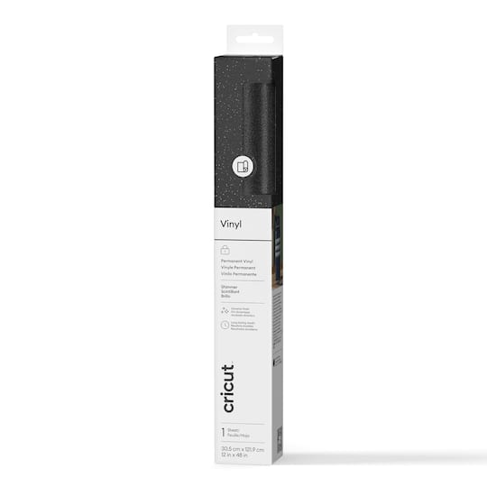 Cricut® Premium Vinyl™ Shimmer, 12" x 48" in Black | Michaels®